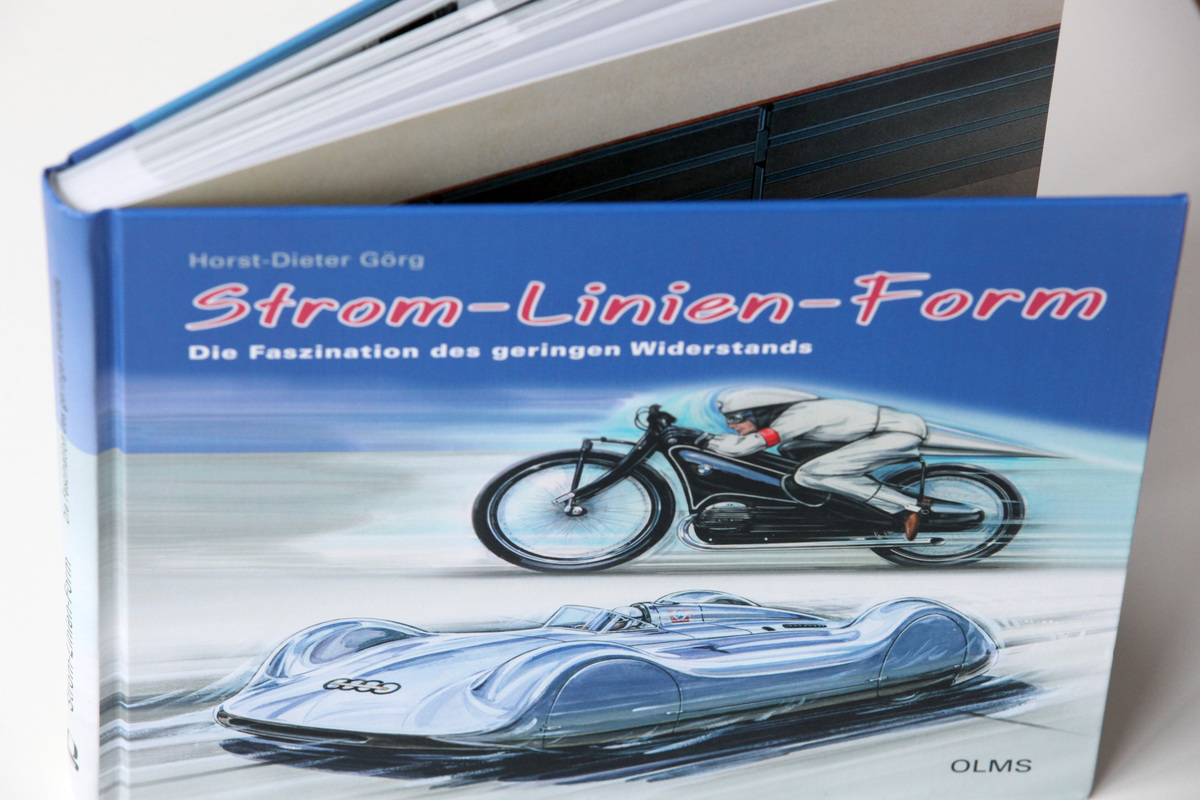 Einband - Buch “Strom-Linien-Form - Die Faszination des geringen Widerstands”