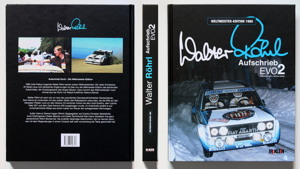 Bild Einband - Buch "Walter Röhrl - Aufschrieb Evo2 - Weltmeister-Edition 1980 "
