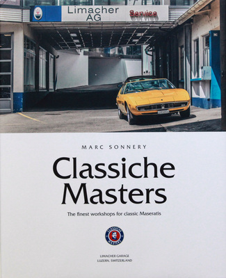 Einband/Schutzumschlag - Buch "Classiche Masters - the finest workshops for classic Maseratis"