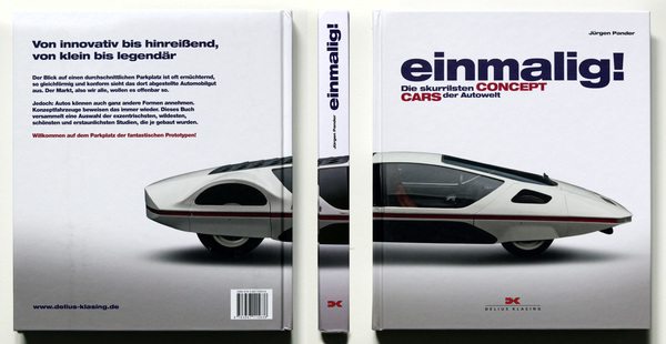 Einband rundum - Buch "Einmalig! - Die skurrilsten Concept Cars der Autowelt"