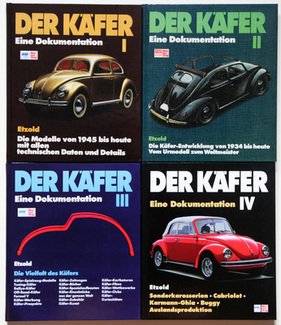 Einband vorne - Bücher "Der Käfer - Bände I bis IV" Einband vorne - Bücher "Der Käfer - Bände I bis IV"