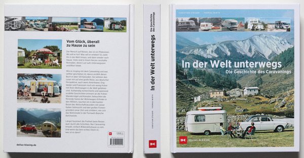 Bild Einband vorne und hinten - Buch "In der Welt unterwegs – Die Geschichte des Caravanings"