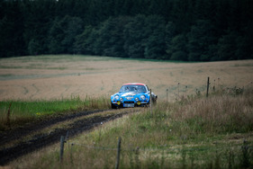 Eindrücke vom ADAC Eifel Rallye Festival 2014 - Alpine A110 - bewegte Landschaftsimpressionen