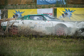 Eindrücke vom ADAC Eifel Rallye Festival 2014 - Lancia Stratos HF - mit Vollgas durchs Wasser!