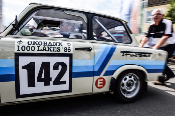 Image: Impressions of the ADAC Eifel Rallye Festival 2014 - rally mile in Daun. Young and old get going here!
