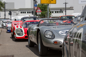 Eindrücke vom Anlass "Le Mans & Zuffenhausen" am 13./14. Juni 2015 - Porsche-Le-Mans-Teilnehmer aufgereiht