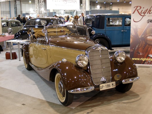 Bild: Eindrücke von der Auto e Moto d'Epocha 2013 - edles Mercedes-Cabriolet