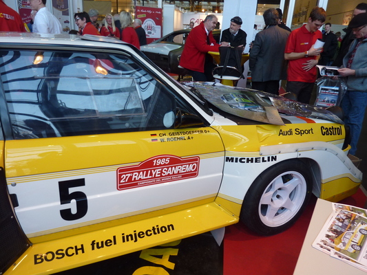Eindrücke von der Bremen Classic Motorshow 2014 - Audi Quattro Gruppe B - Geistdörfers einstiges Arbeitsgerät