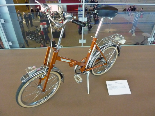 Eindrücke von der Bremen Classic Motorshow 2014 - Klapp-Fahrrad der Heidemann-Werke aus dem Jahr 1965