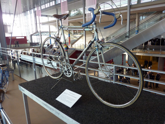 Eindrücke von der Bremen Classic Motorshow 2014 - Strassen-Rennfahrrad der Bismark-Werke aus dem Jahr 1957