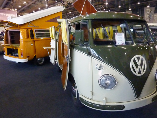 Eindrücke von der Bremen Classic Motorshow 2014 - VW Bullies als Wohnmobile