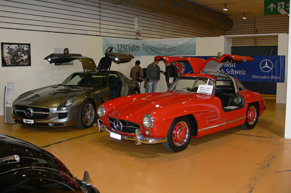 Image: Impressions of the St. Gallen classic car fair 2012 - old and new side by side