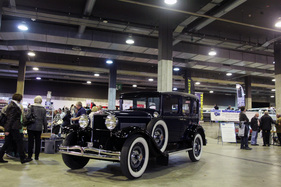 Impressions from the St. Gallen classic car fair 2013 - The Hupmobil Six from 1928 was already marked as "sold"