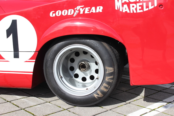Eindrückliche Räder an Arturo Merzarios Tipo 33 von 1973 – Passione Alfa Romeo Hinwil 2018