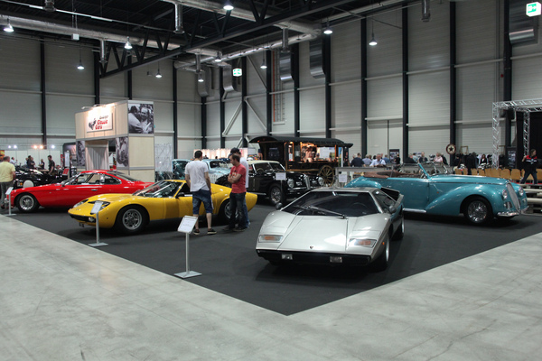 Image: Impressive range of sports cars at Lutziger Classic Cars - three of the most popular Lamborghini - Swiss Classic World 2014