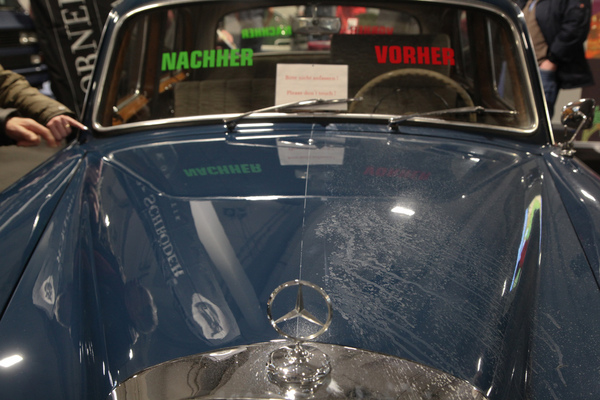 Eindrücklicher "Vorher-Nachher"-Vergleich - Bremen Classic Motorshow 2019