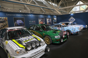 Eine Aufstellung von Autos mit italienischer Rallye-Geschichte - 42. Auto e Moto d'Epoca 2025 Eine Aufstellung von Autos mit italienischer Rallye-Geschichte - 42. Auto e Moto d'Epoca 2025