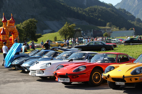 Eine Auswahl Marcos-Fahrzeuge - British Car Meeting 2015 in Mollis
