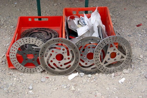 Eine Bremsscheibe muss nicht zwingend nur eine schlichte Scheibe sein – Veterama Mannheim 2022