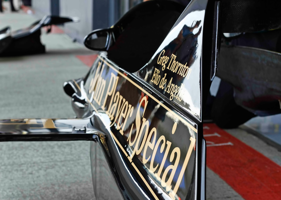 Image: One of the most famous Formula 1 car liveries - John Player Special - Silverstone Classic 2014