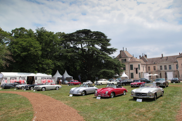 Eine der drei JukeBox-Klassen - Concours d'Elégance Suisse Coppet 2017