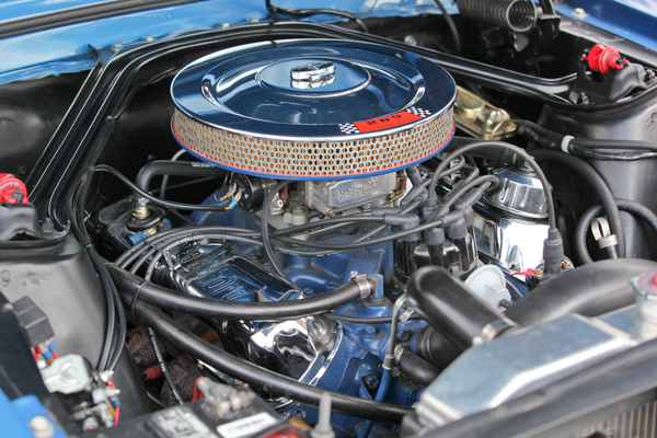 Eine schöne Präsentation des Motorraums ist fast genauso wichtig wie das Äussere - Mustang & Shelby Meeting 2017 in Zug