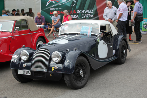 Einer der begehrtesten Morgan-Sportwagen - Plus 4 Super Sports von 1967 mit Triumph-TR4A-Motor - British Car Meeting Mollis 2017