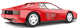 Eines der ausgesuchten 40 Ferrari-Modelle aus dem Buch "Ferrari - Die legendären Modelle" von Saverio Villa