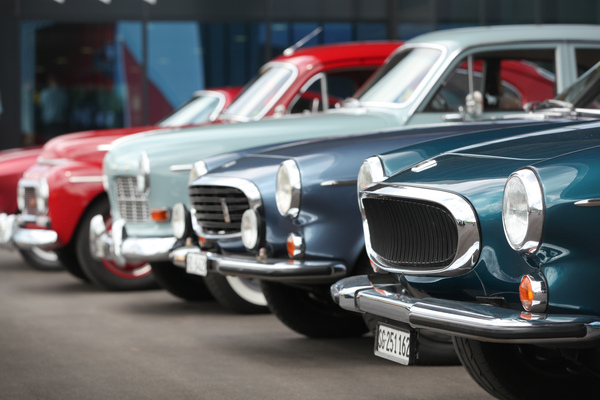 Einige Clubpräsentationen, hier eine Aufstellung der Volvo-Freunde - Swiss Classic World 2015