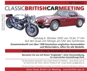 Einladung British Car Meeting Morges 2007 - TVR Tuscan V8 (1969)