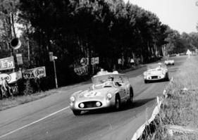 Einsatz der Luftbremse beim Mercedes-Benz 300 SLR (24 Stunden von Le Mans im Jahr 1955)