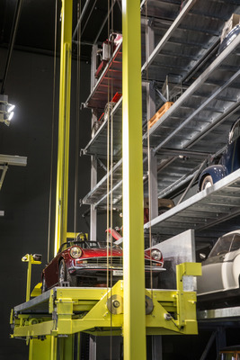 Einzug der Monterverdi-Sammlung im Verkehrshaus Luzern - ... und wieder geht es hoch