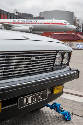 Einzug der Monterverdi-Sammlung im Verkehrshaus Luzern - unverkennbar ein Monteverdi Safari
