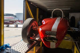 Einzug der Museums-Fahrzeuge der Monteverdi-Sammlung im Verkehrshaus Luzern - dann kommt der MBM Formel Junior