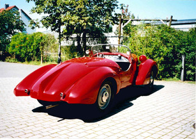 Eleganter Sportwagen von Spohn auf Basis des Mercedes-Benz 170 VS - zu sehen in einer Sonderausstellung im Automuseum Dr. Carl Benz in Ladenburg