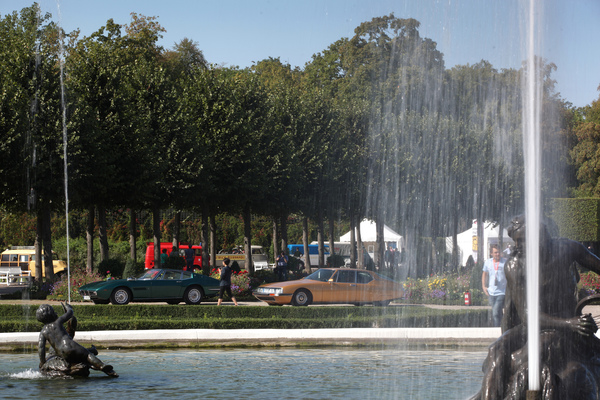 Eleganz im Park - Maserati Ghibli und Citorën SM - Classic-Gala Schwetzingen 2018