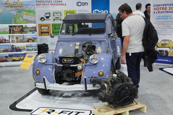 Elektroantrieb für den Citroën 2 CV - Rétromobile Paris 2020