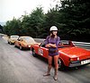 Elke Sommer anfangs 70er Jahre am Nürburgring