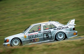 Ellen Lohr im AMG Mercedes 190E 2.5-16 Evo II - GP der Tourenwagen auf dem Nürburgring 1992