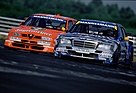 Ellen Lohr im AMG Mercedes C-Klasse Rennsport- Tourenwagen - Neben den späderen Sieger Michael Bartels beim Flugplatzrennen Diepholz (DTM) 1995