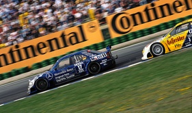 Ellen Lohr im AMG Mercedes C-Klasse Rennsport- Tourenwagen - Rennsport-Festival Hockenheimring 1995