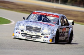 Ellen Lohr im AMG Mercedes C-Klasse Rennsport- Tourenwagen - Testfahrt in Zolder 1994