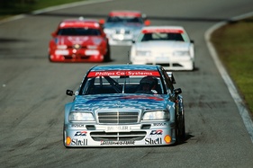 Ellen Lohr im AMG Mercedes Rennsport- Tourenwagen - Bergischer Löwe Zolder 1994