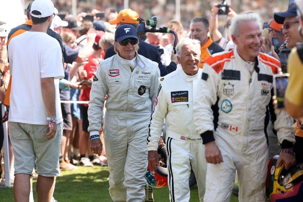 Emerson Fittipaldi, Mario Andretti und Jacques Villeneuve - Goodwood Festival of Speed 2025