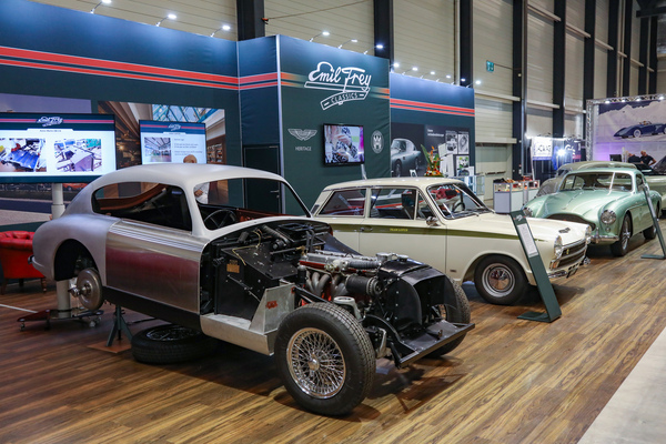 Bild: Emil Frey Classics zeigt einen Aston Martin DB2 im Restaurierungsprozess - Swiss Classic World 2025