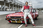 Image: Emmanuele Pirro with the Ford Capri III - 72nd Goodwood Member Meeting 2014