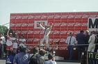 Emotionen pur - Jockel Winkelhock feiert seinen Norisring-Sieg 1992
