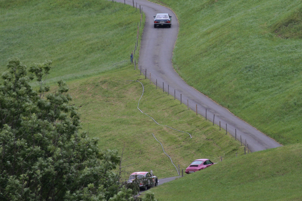 Enges Strässchen zwischen Flüeli und Kerns - Alpenbrevet 2020