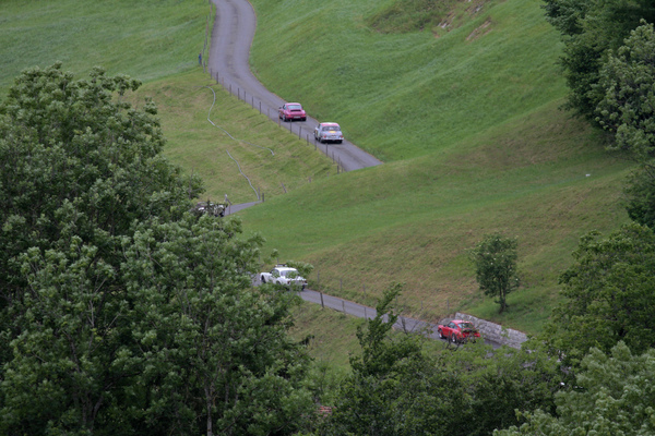 Enges Strässchen zwischen Flüeli und Kerns - Alpenbrevet 2020