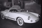Enzmann 506 (1957) - in weissem Gewand glänzt der Enzmann auf dem Stand der IAA 1957